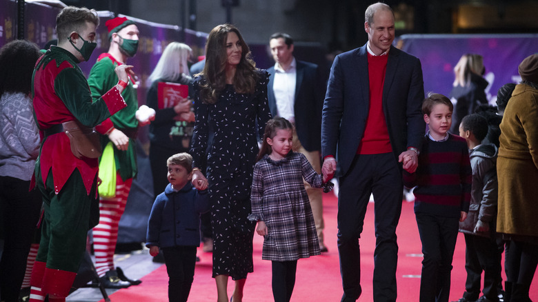 Prince William, Kate Middleton, Prince George, Princess Charlotte, and Prince Louis