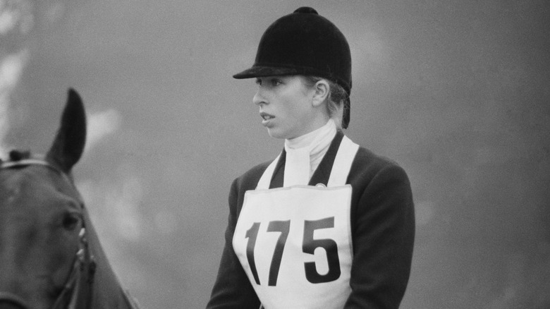 Princess Anne on horseback