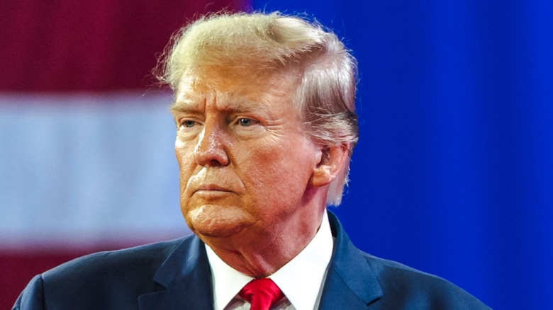 Donald Trump at a campaign event